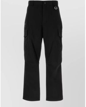Moncler Wide-Leg Cargo Trousers - Black