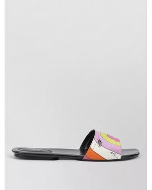 PUCCI Yummy Flat Slide Sandals Open Toe - Multicolour