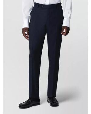 Luigi Bianchi Slim Fit Tailored Office Suit Jacket - Blue
