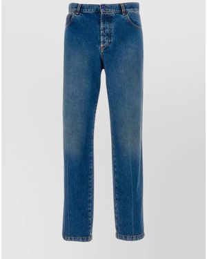 Marcelo Burlon Denim Straight-Leg Jeans - Blue
