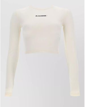 Jil Sander Cropped Top - White