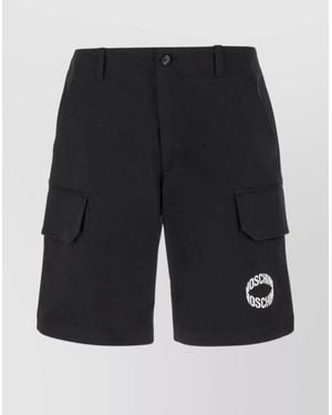 Moschino Denim Cargo Bermuda Shorts - Blue