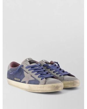 Golden Goose Leather Low-Top Trainers - Blue