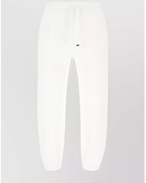 McQueen Cotton Track Trousers - White