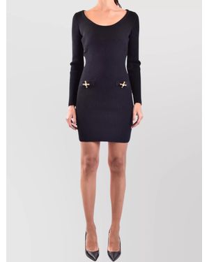 Moschino Wool Mini Dress - Black