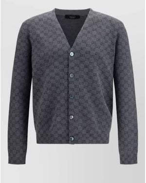 Gucci Wool Cardigan - Blue
