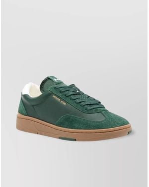 Michael Kors Lace Up Sneakers Rubber Sole - Green