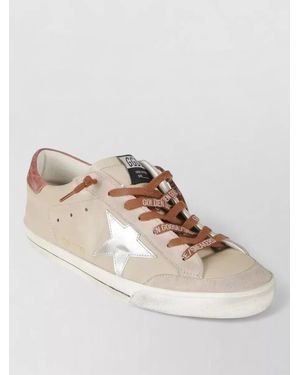 Golden Goose Leather Low-Top Trainers - Natural