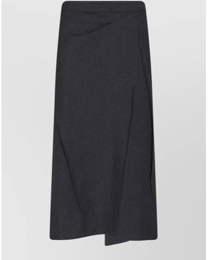 Victoria Beckham Wool Wide-Leg Trousers - Black