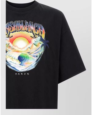 CASABLANCA Airspray Print Cotton T-Shirt - Multicolour