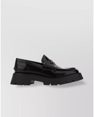 Alexander Wang Leather Carter Lug Loafers - Black