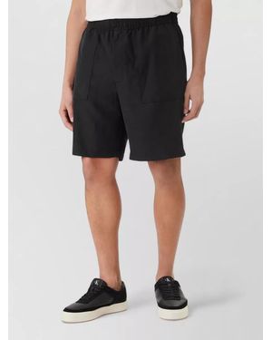 Calvin Klein Tencel Shorts Pull On Design Pockets - Black