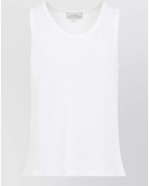 Studio Nicholson Cotton Sleeveless Knit Vest - White