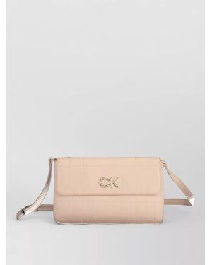 Calvin Klein Quilted Crossbody Bag - Natural