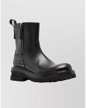Premiata Leather Ankle Boots - Black