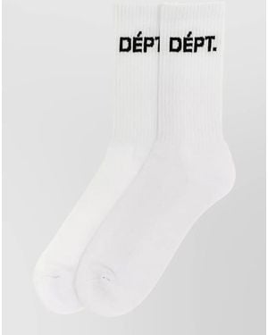 GALLERY DEPT. Ribbed Ankle Socks Clean Edition - White