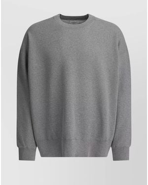Beams Plus Cotton Crewneck Sweatshirt - Grey
