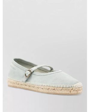 Woolrich Suede Leather Ballet Espadrilles Round Toe - Multicolour
