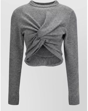 Balenciaga Wool Sweatshirt - Gray