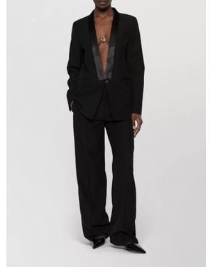 forte_forte Wool Blend Smoking Jacket - Black