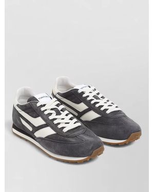 Tom Ford Leather Low-Top Sneakers - Gray