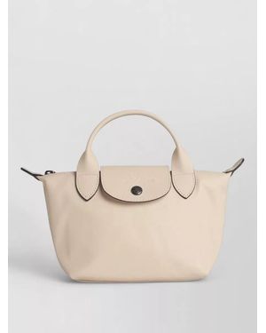 Longchamp Leather Mini Bag - Natural