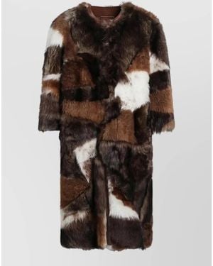 Prada Faux Fur Jacket - Black