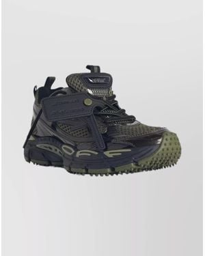 Off-White c/o Virgil Abloh Technical Fabric Sneakers Featuring Mesh Panels - Blue