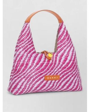 Marni Trapeze Top Handle Mini Tote Bag - Pink