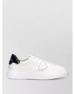 Philippe Model Leather Low-Top Sneakers - White