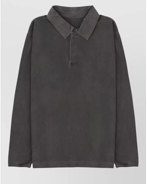 sunflower Long Sleeve Shirt Collared Design - Grey