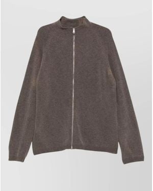Our Legacy Wool High-Collar Zip Cardigan - Brown