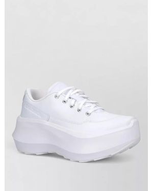 Comme des Garçons Low Top Trainers Platform Sole Design - White