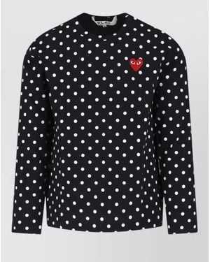 COMME DES GARÇONS PLAY Cotton Sweatshirt - Black