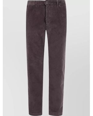 Incotex Regular-Fit Chino Pants - Purple