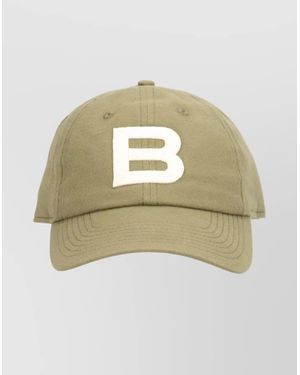 Bally Stylish Hat With Curved Brim Design - Metallic