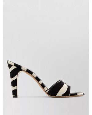 Ferragamo Leather Printed Mules - Multicolour