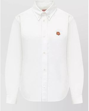 KENZO Cotton Fitted Shirt - White