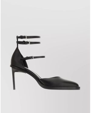 Ann Demeulemeester Leather Court Shoes - White