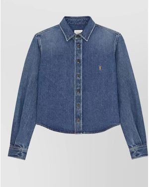 Saint Laurent Denim Shirt - Blue