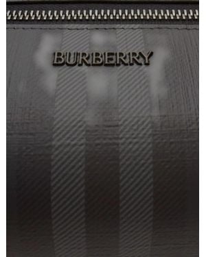 Burberry Check Canvas Beauty Case - Black