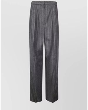 Sportmax Wide-Leg Trousers - Grey