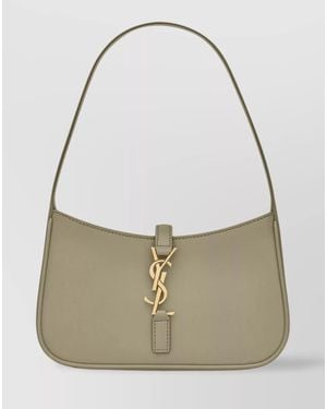 Saint Laurent Le 5 À 7 Mini Leather Shoulder Bag - Green
