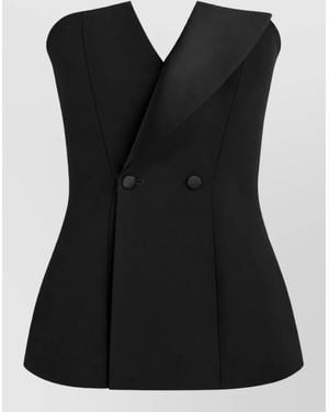 P.A.R.O.S.H. Wool Fitted Jacket - Black