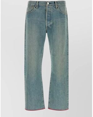 Junya Watanabe Straight Leg Denim Trousers Five Pocket Design - Blue