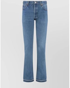 RE/DONE High-Rise Skinny-Fit Jeans - Blue