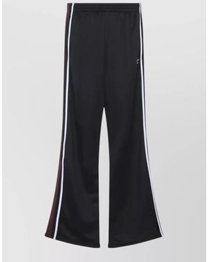 Martine Rose Wide Leg Trackpants Stripe Detail - Black