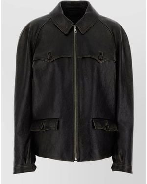 Prada Leather Jacket - Black