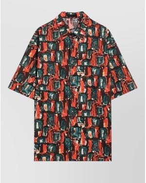 Prada Printed Shirt - Red