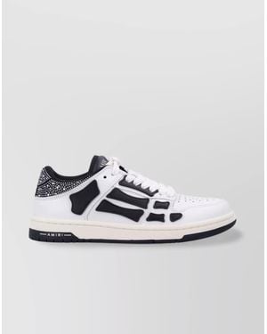 Amiri Crystal Leather Low-Top Trainers - Metallic